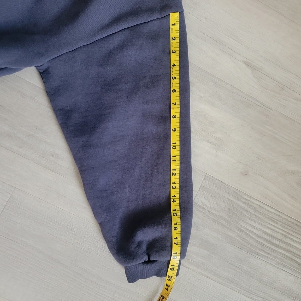 Fear of God Essentials Blue Crewneck Sweater with Ribbed Cuffs - Picture 12 of 13